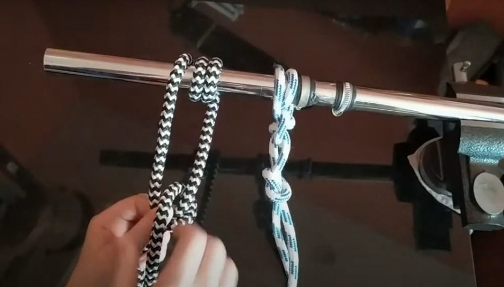 Узел штык со шлагом