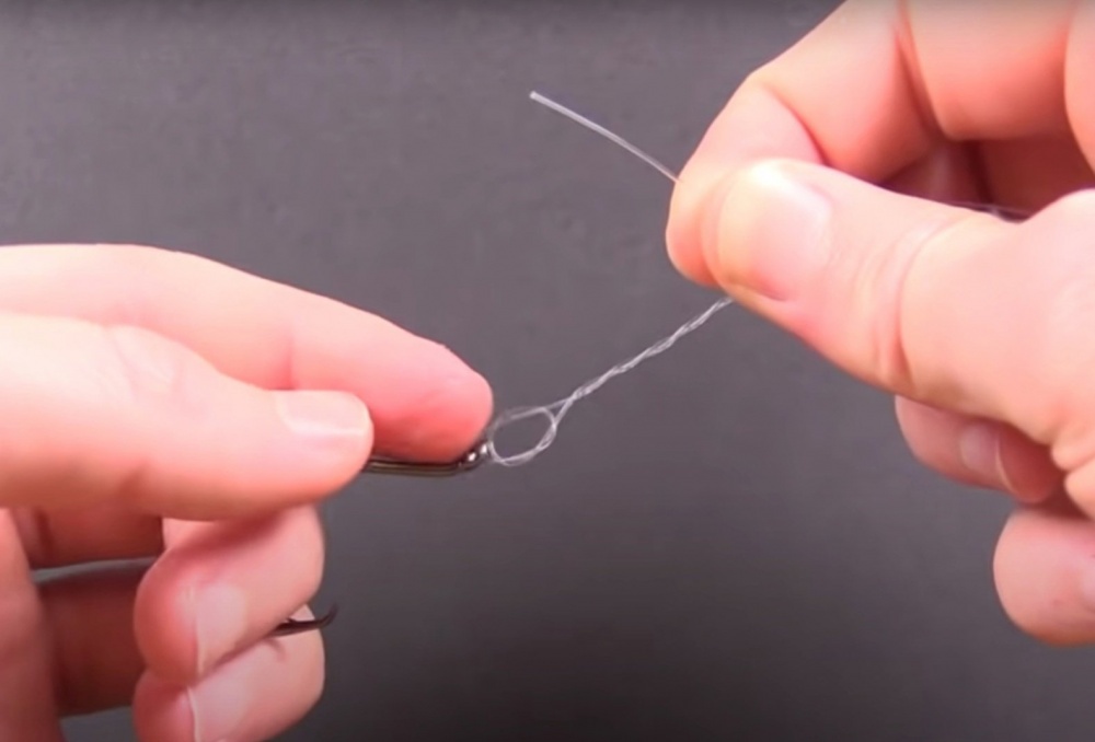 Узел Свободная петля или как привязать мормышку