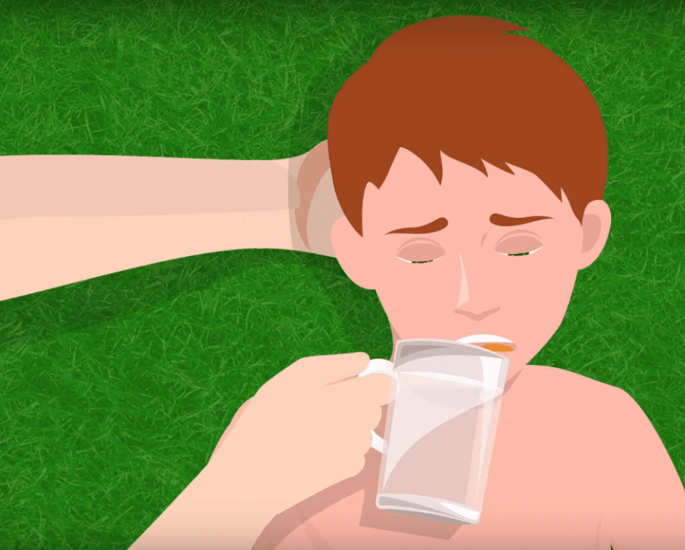 Первая помощь при солнечном ударе