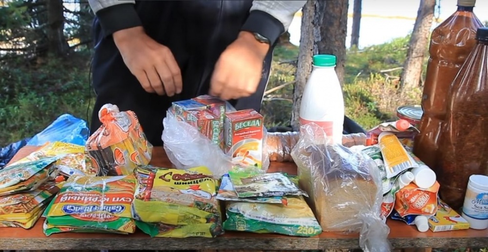 Список продуктов для похода